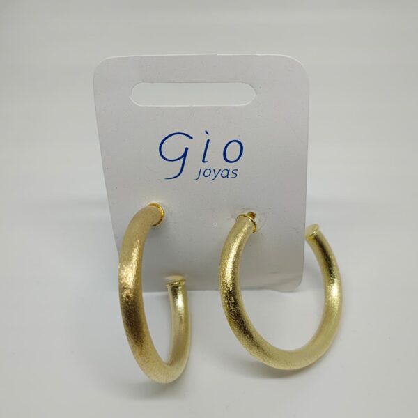 Aro Bañado Argolla Lijada