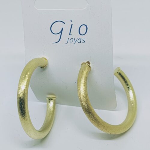 Aro Bañado Argolla Lijada