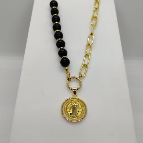 Collar Baño Oro - Piedras