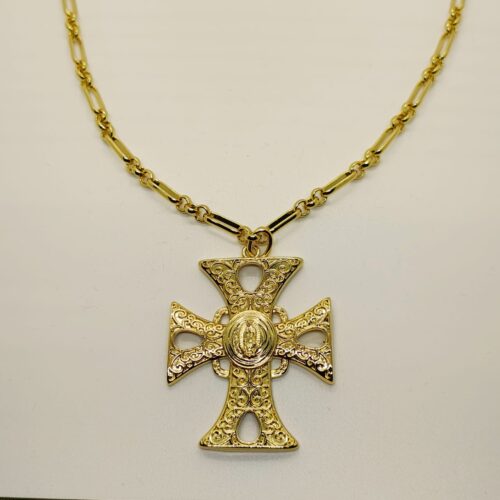 Collar Baño Oro - Cruz