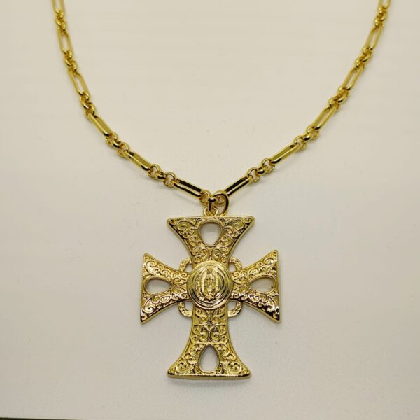 Collar Baño Oro - Cruz