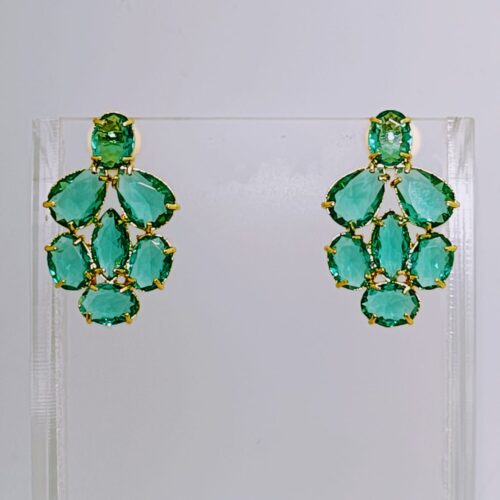 Aro Baño Oro Con Cristales