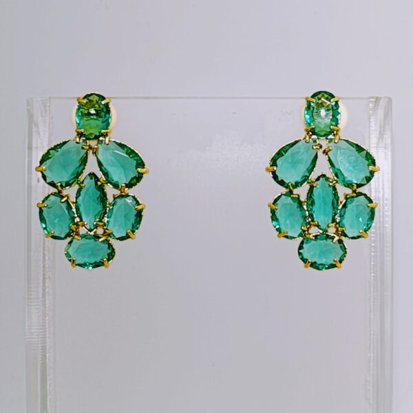 Aro Baño Oro Con Cristales