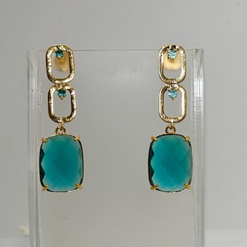 Aro Baño Oro Con Cristales