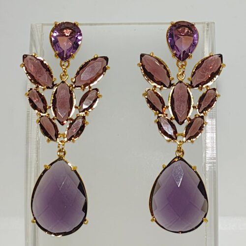 Aro Baño Oro Con Cristales