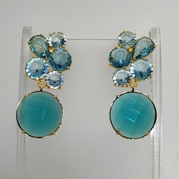 Aro Baño Oro Con Cristales