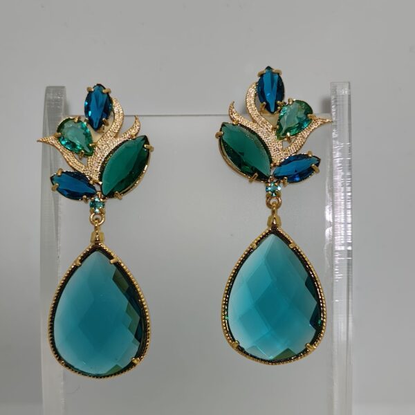 Aro Baño Oro Con Cristales