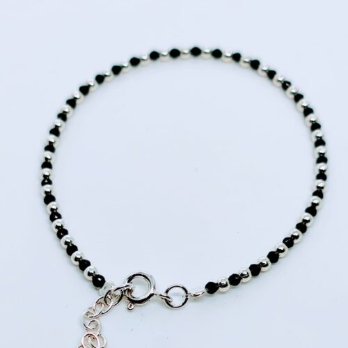 Cristalitos negros / bolas de plata