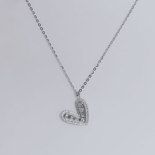 Collar plata corazón 13mm