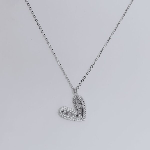 Collar plata corazón 13mm